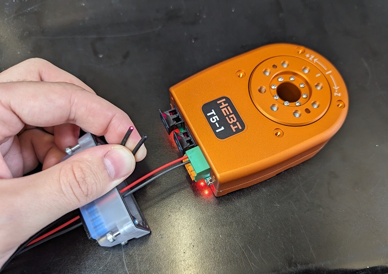 power on fiber red